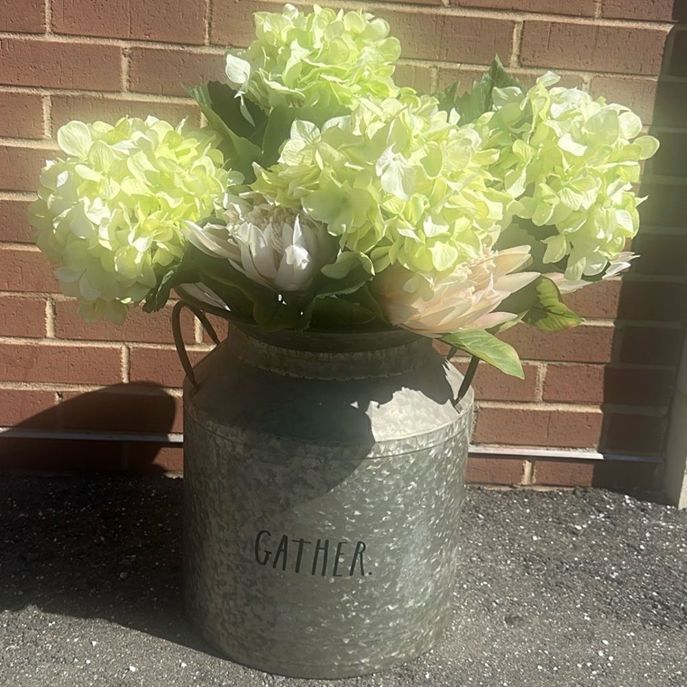 Rae Dunn “GATHER” Tin Farmhouse Canister